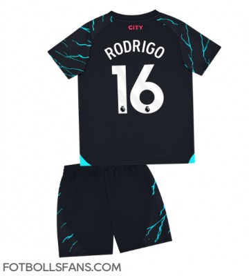 Manchester City Rodri Hernandez #16 Replika Tredje Tröja Barn 2023-24 Kortärmad (+ Korta byxor)